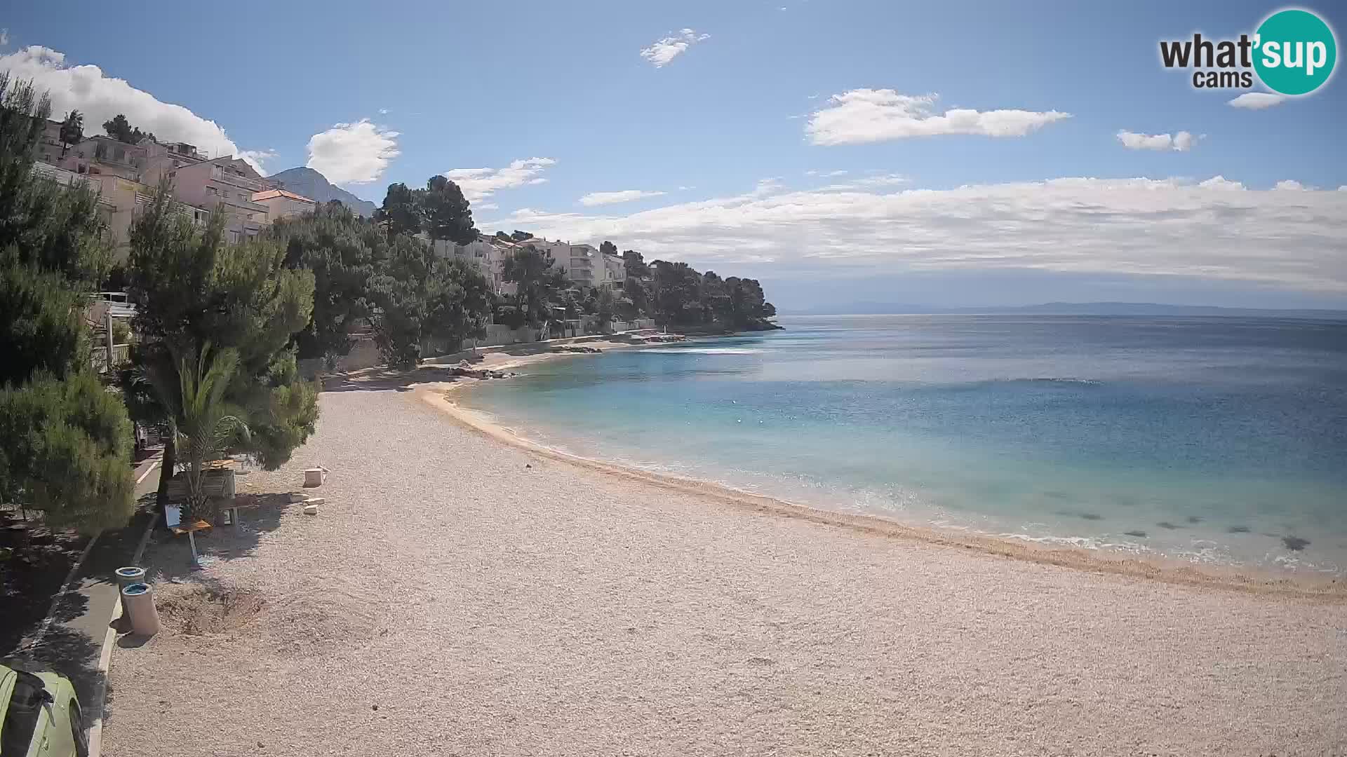 Webcam Lučica Beach Brela – Live View from the Adriatic Coast