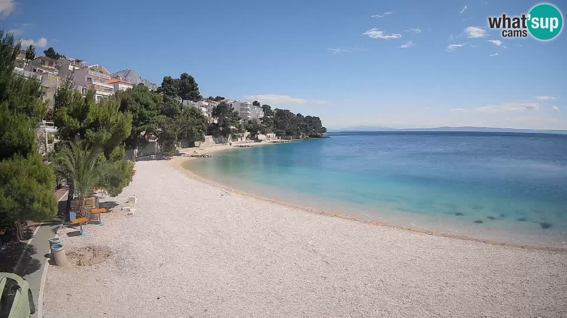 Webcam Lučica Beach Brela – Live View from the Adriatic Coast