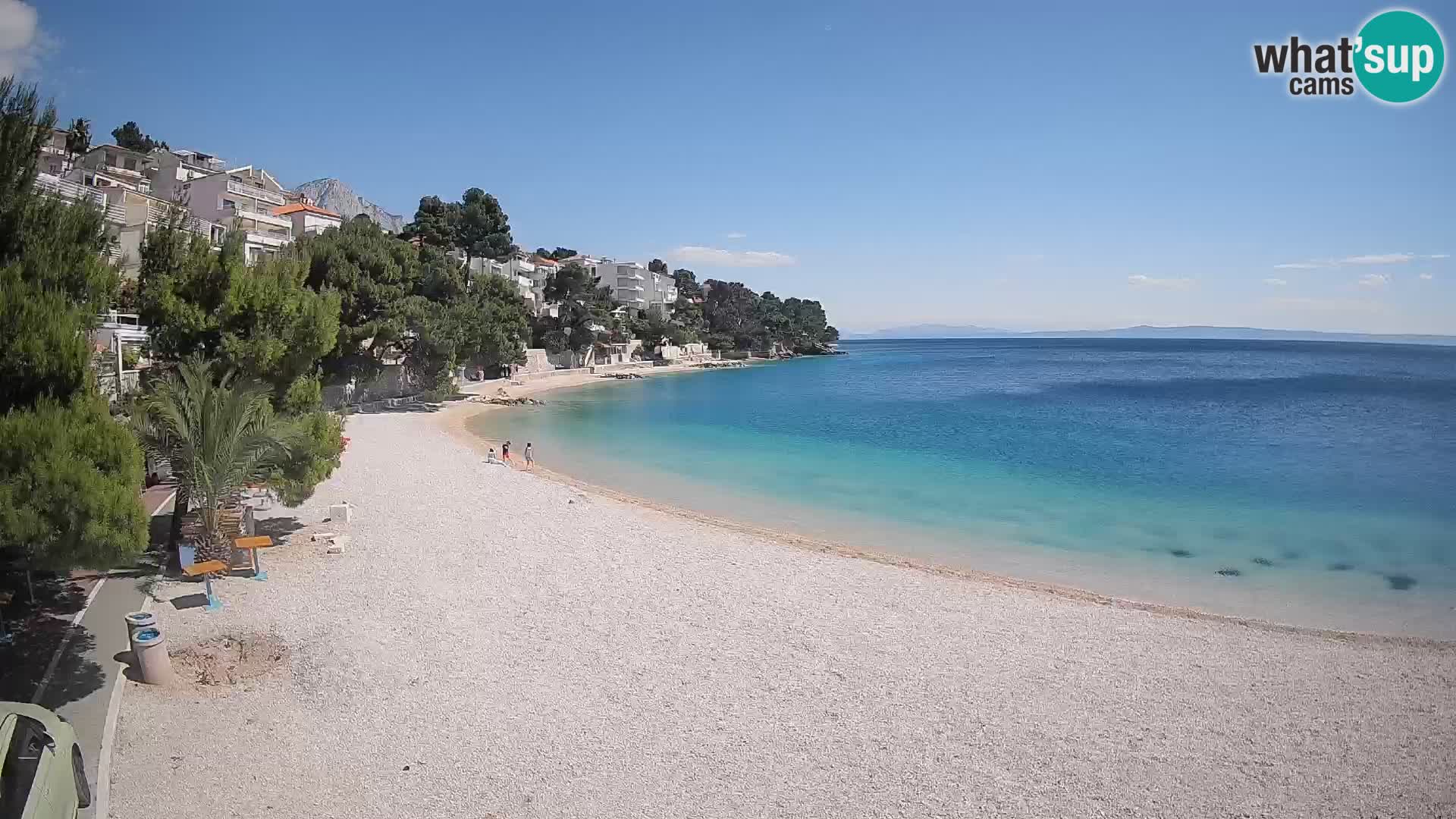Webcam Lučica Beach Brela – Live View from the Adriatic Coast