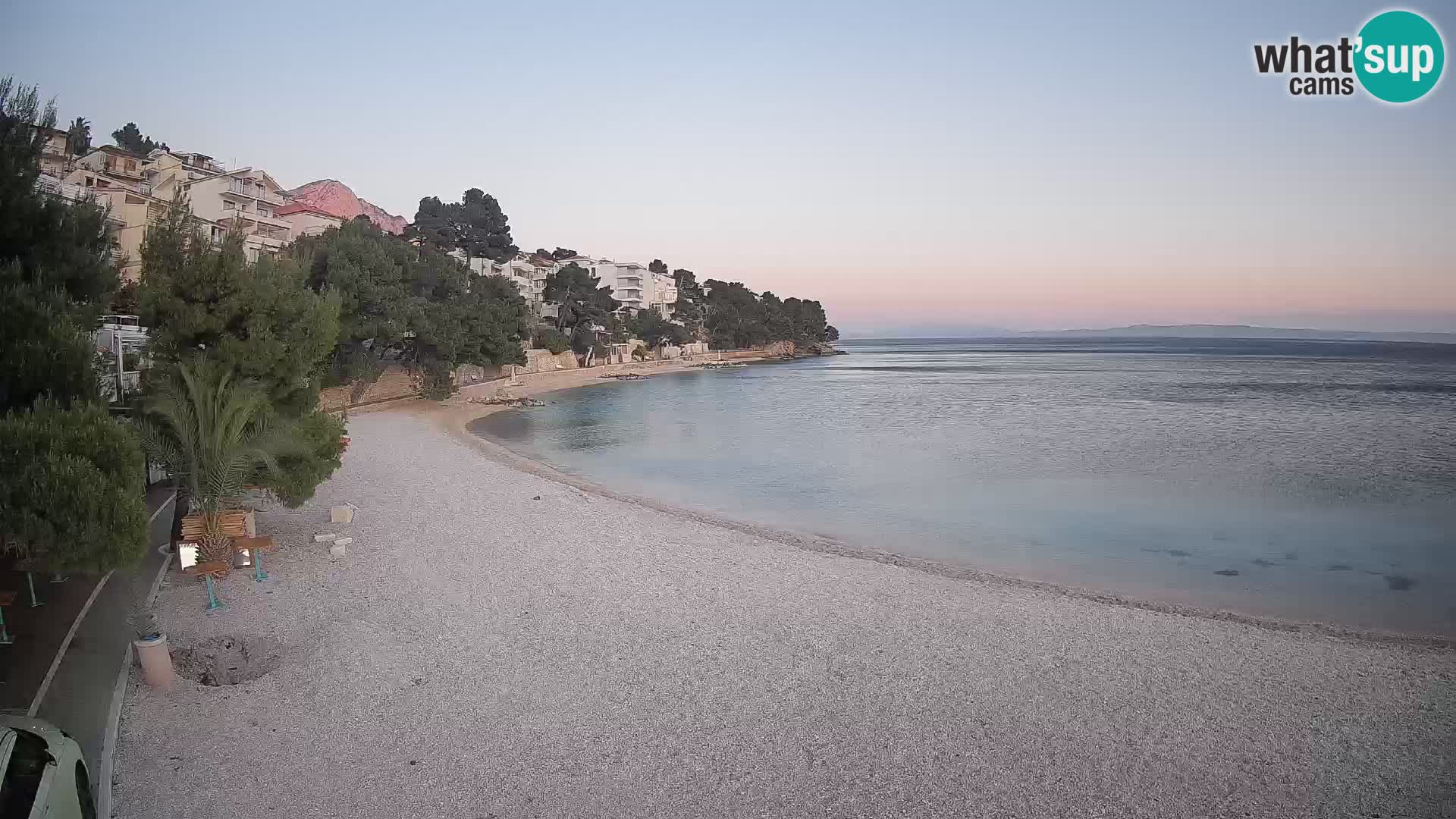 Webcam Lučica Beach Brela – Live View from the Adriatic Coast