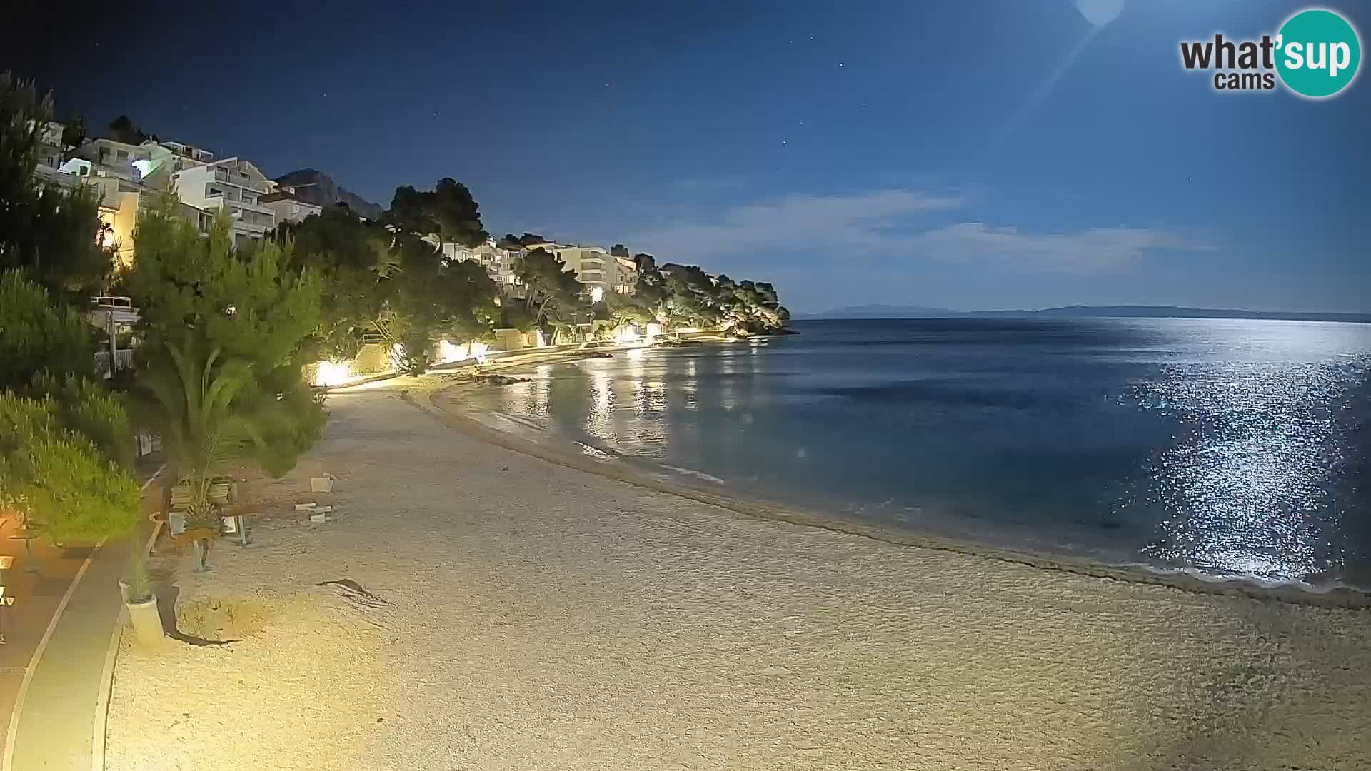 Webcam Playa Lučica Brela – Vista en directo de la costa adriática