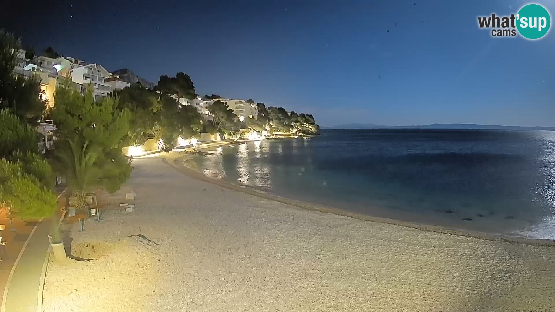 Webcam Lučica Beach Brela – Live View from the Adriatic Coast