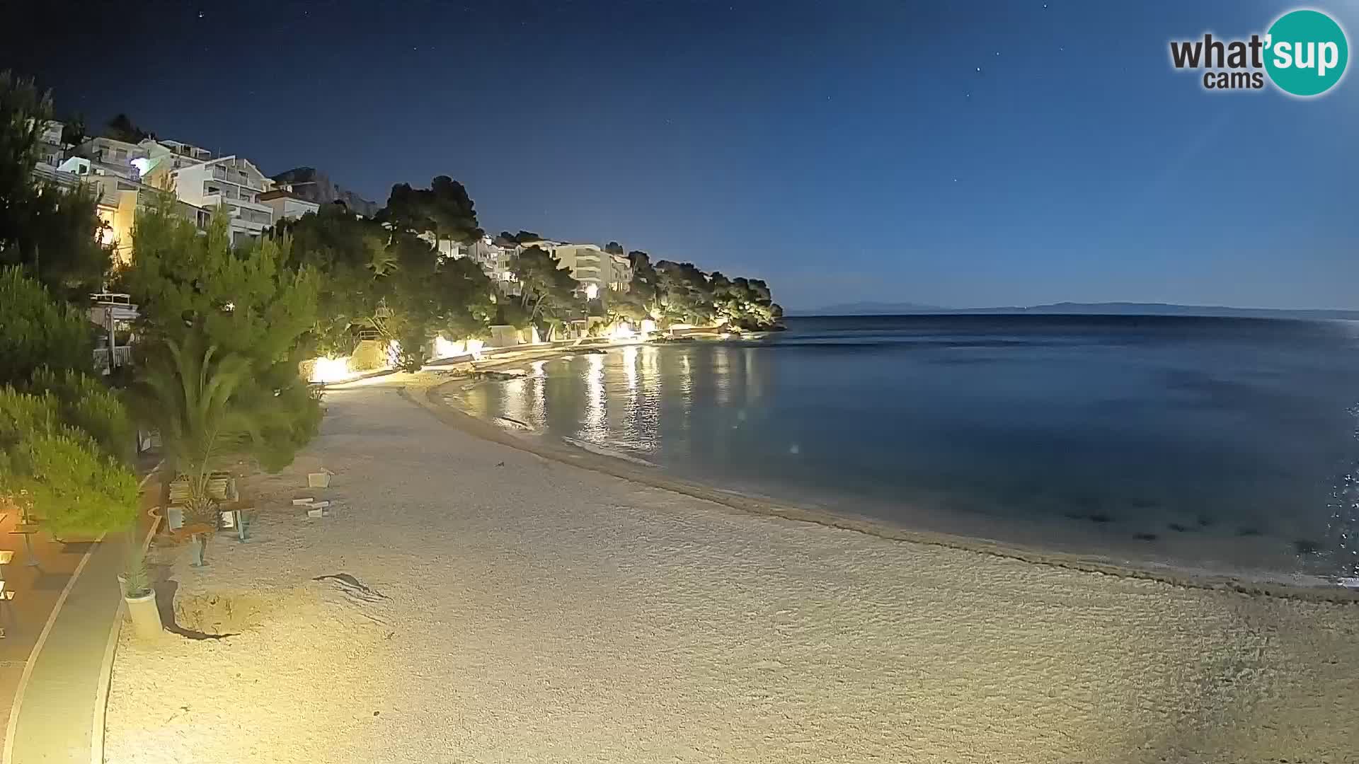 Webcam Lučica Beach Brela – Live View from the Adriatic Coast
