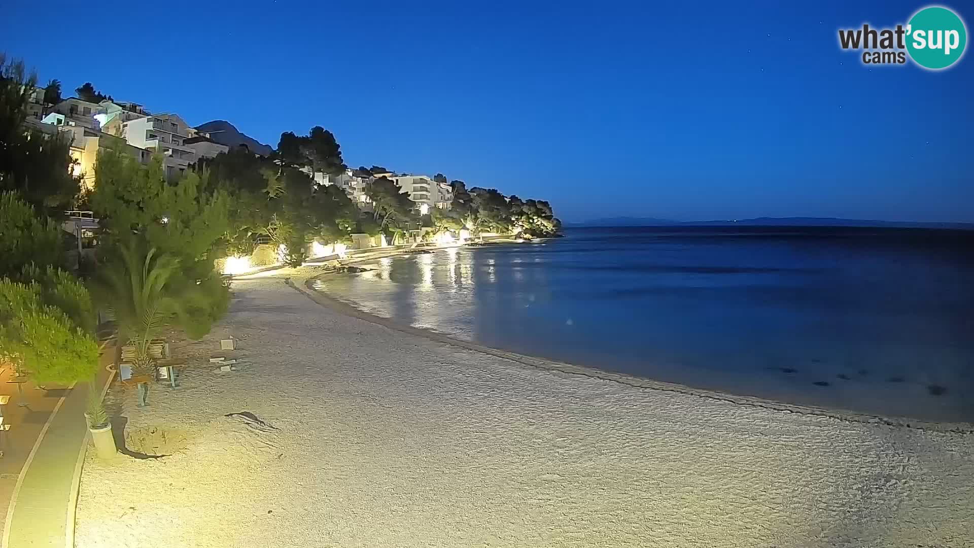 Webcam Lučica Beach Brela – Live View from the Adriatic Coast