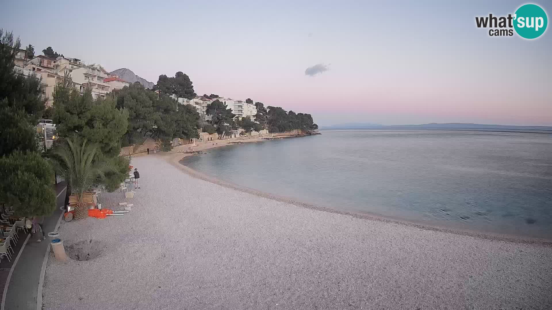Webcam Lučica Beach Brela – Live View from the Adriatic Coast