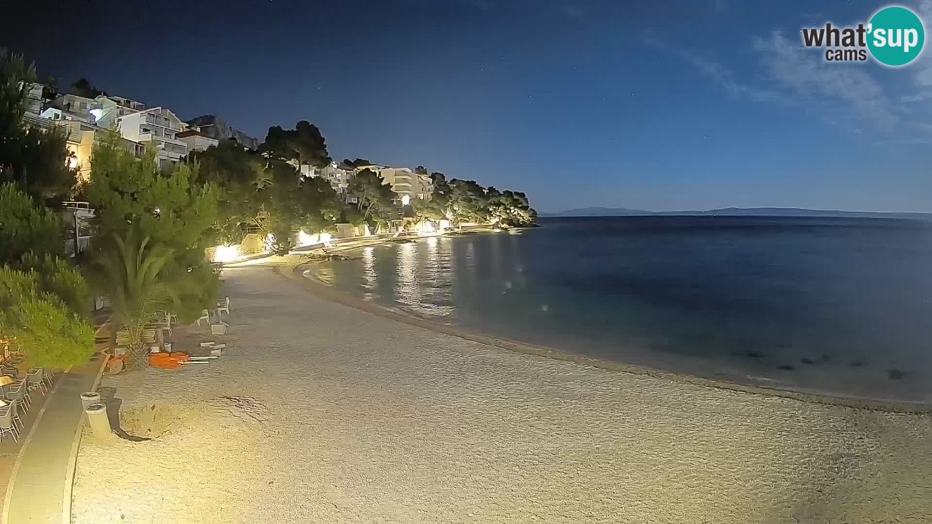 Webcam Lučica Beach Brela – Live View from the Adriatic Coast