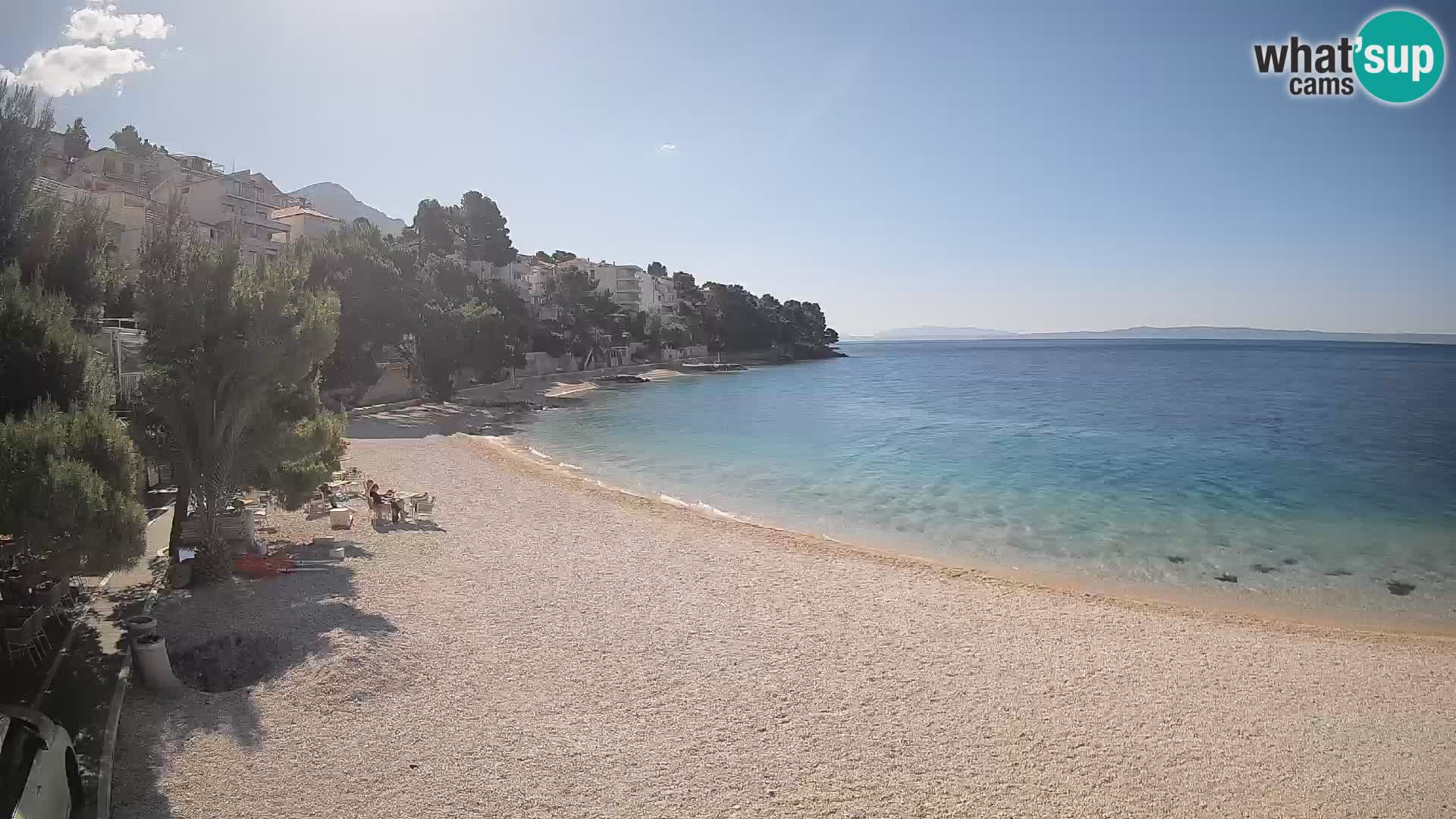 Webcam Lučica Beach Brela – Live View from the Adriatic Coast