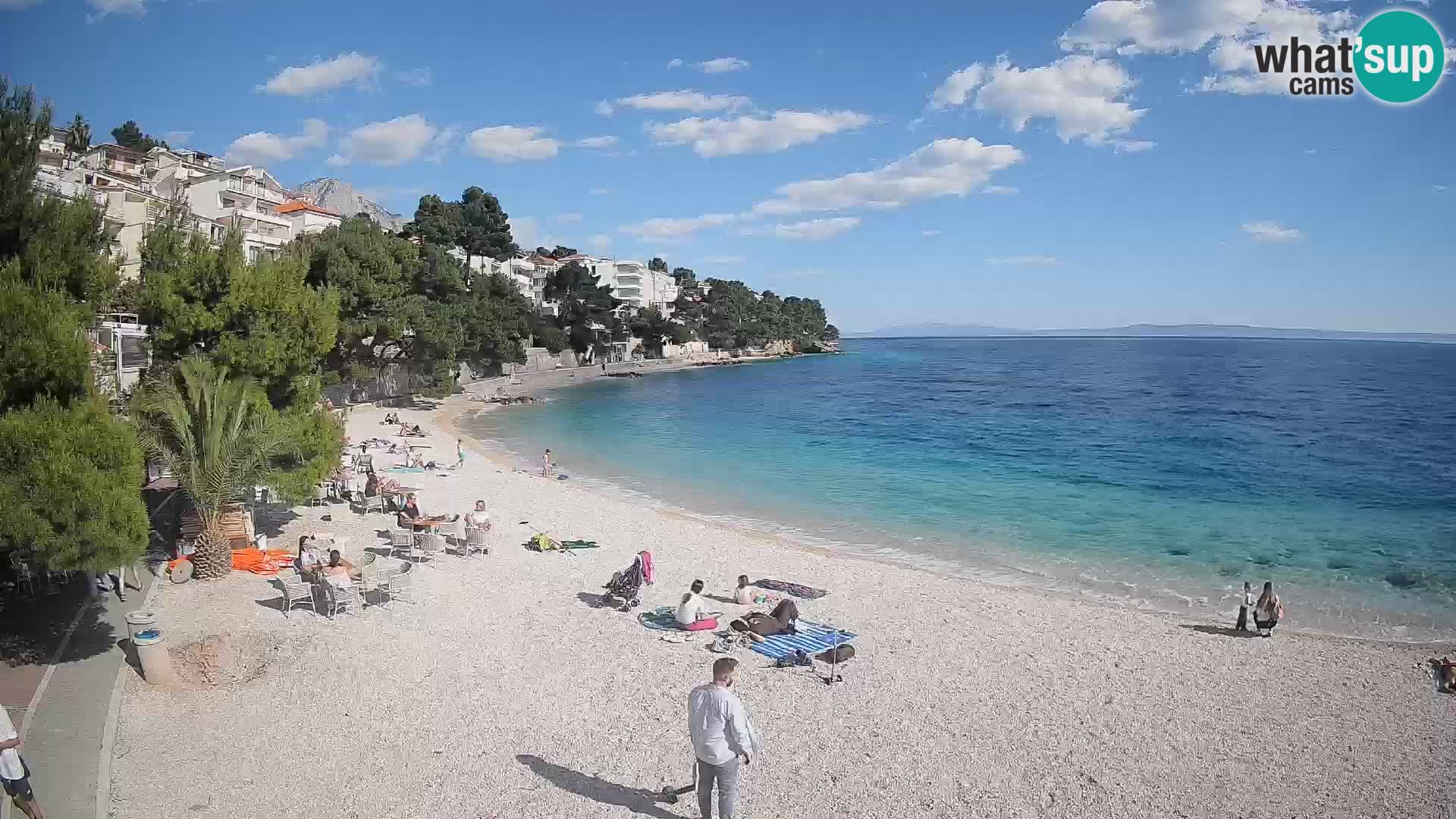 Webcam Lučica Beach Brela – Live View from the Adriatic Coast
