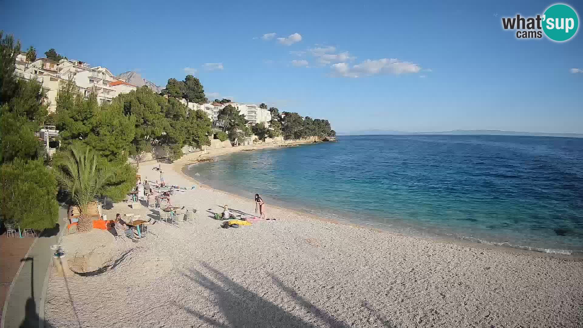 Webcam Lučica Beach Brela – Live View from the Adriatic Coast