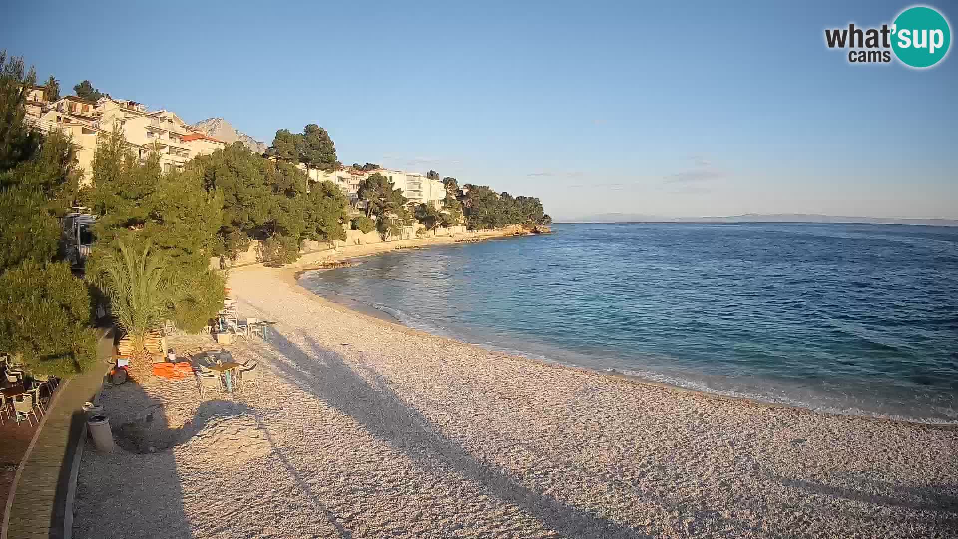 Webcam Lučica Beach Brela – Live View from the Adriatic Coast