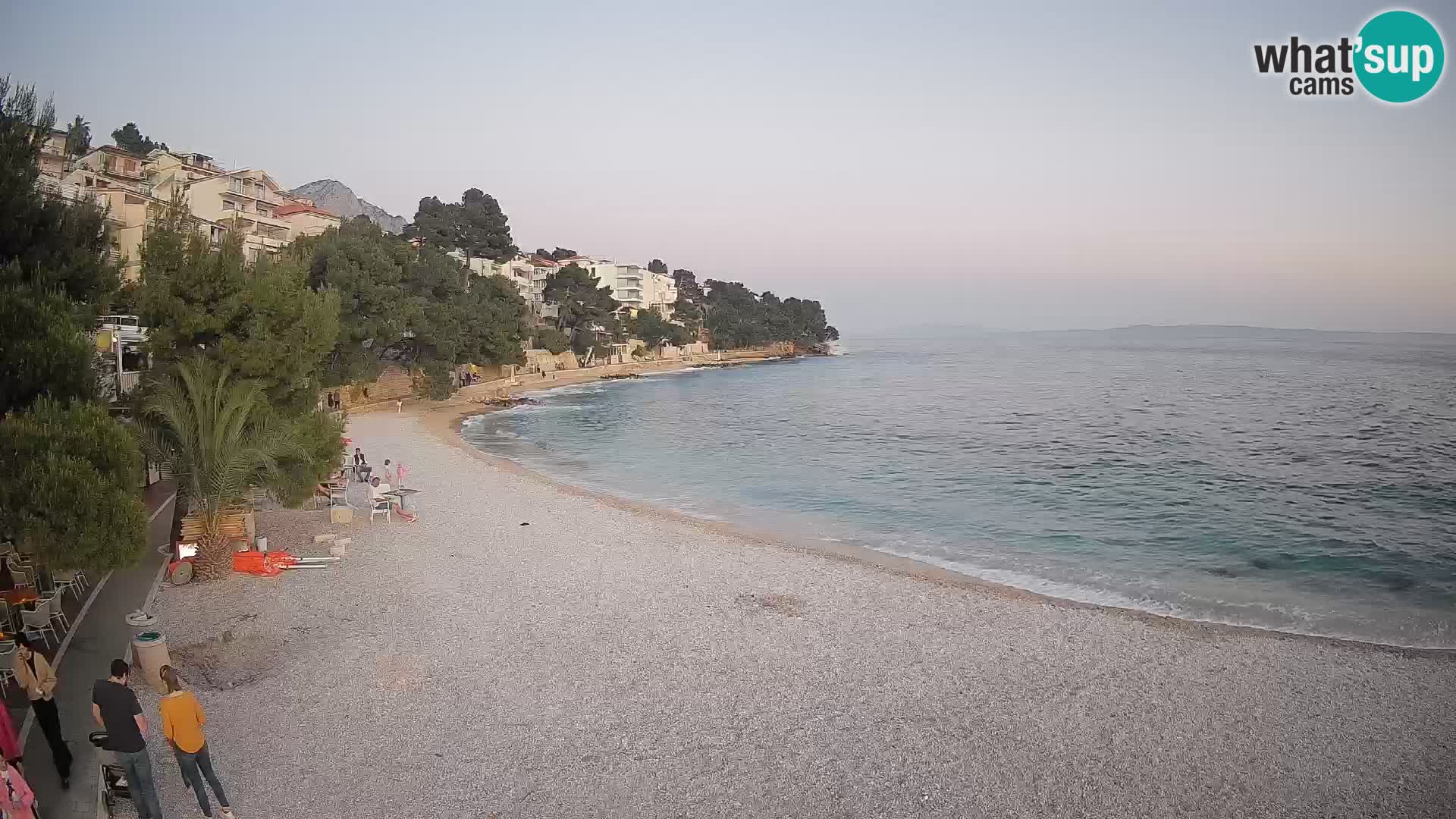 Webcam Lučica Beach Brela – Live View from the Adriatic Coast