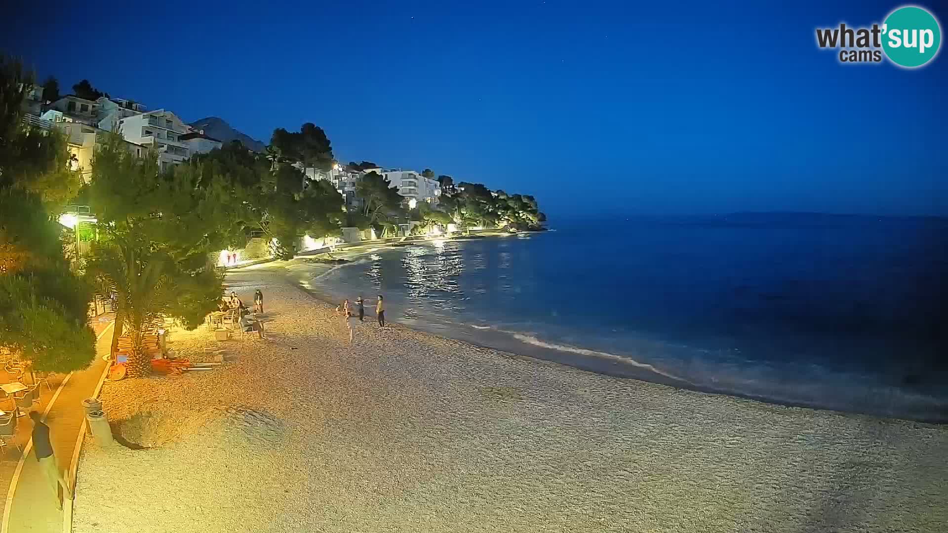 Webcam Spiaggia Lučica Brela – Vista live sulla costa adriatica