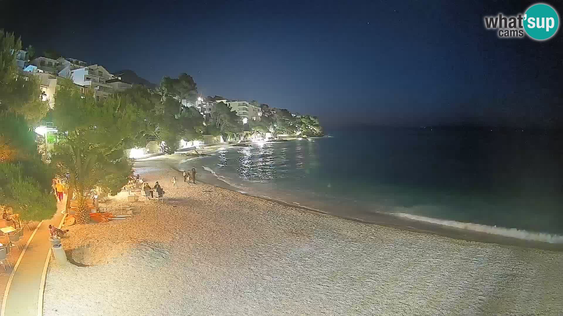 Webcam Lučica Beach Brela – Live View from the Adriatic Coast