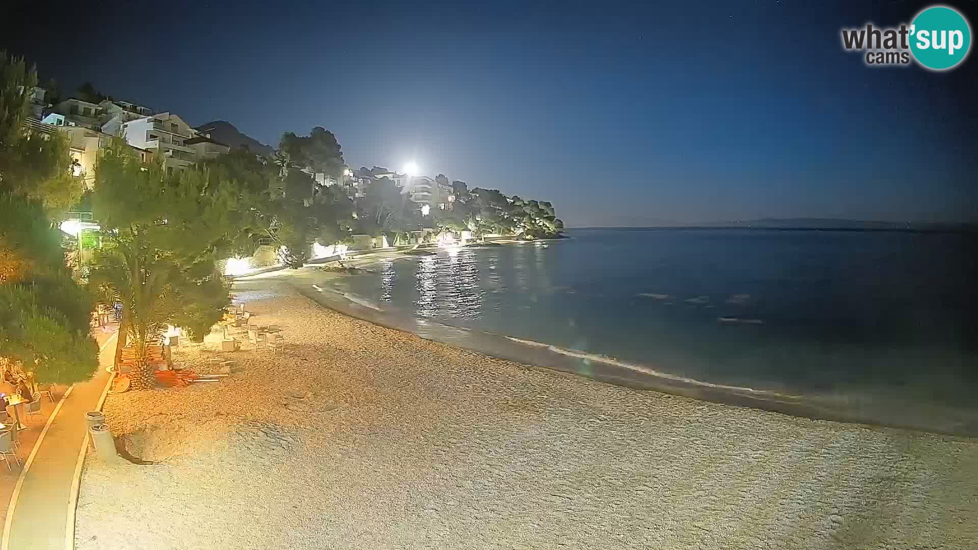 Webcam Lučica Beach Brela – Live View from the Adriatic Coast