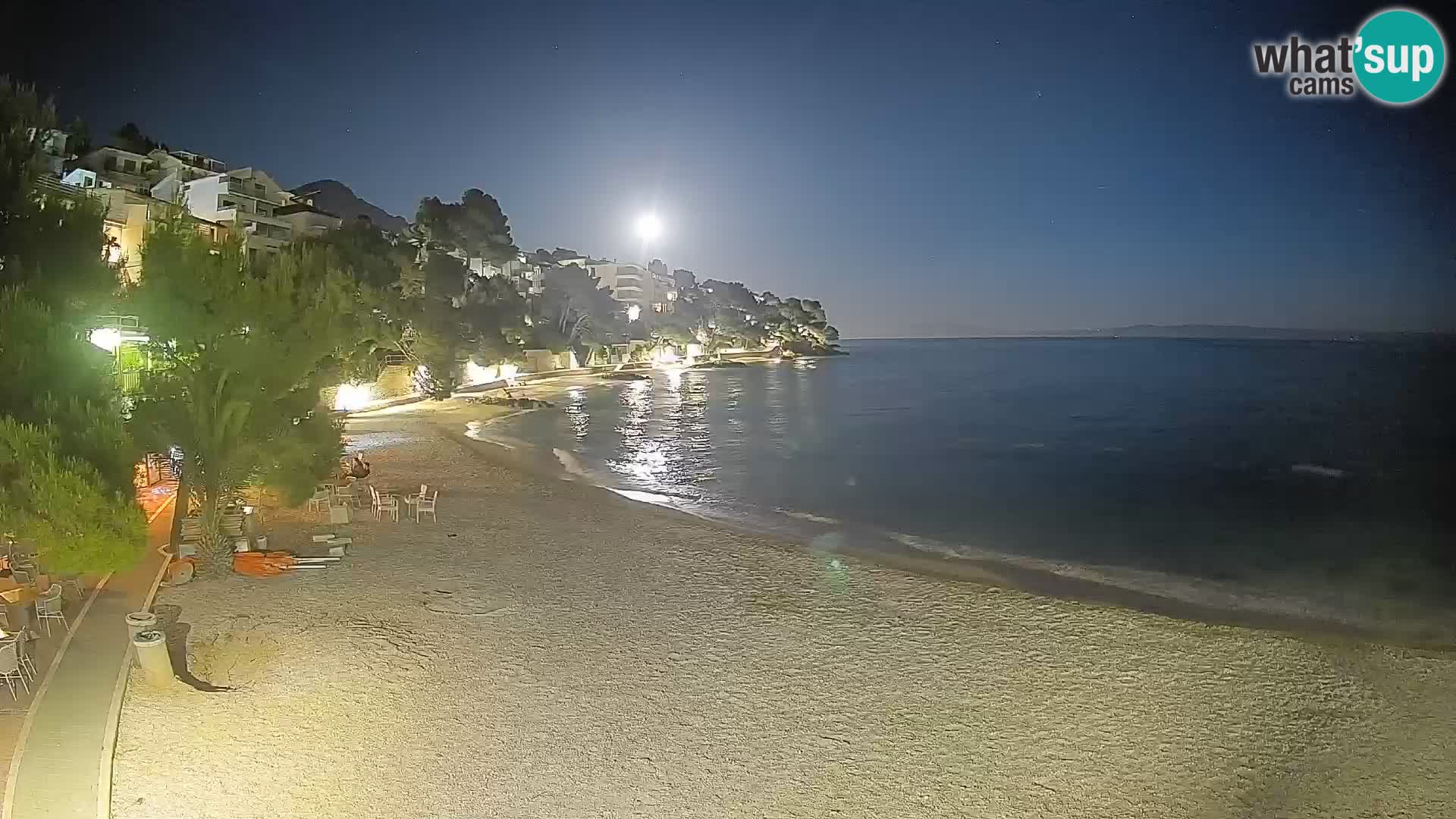Webcam Lučica Beach Brela – Live View from the Adriatic Coast