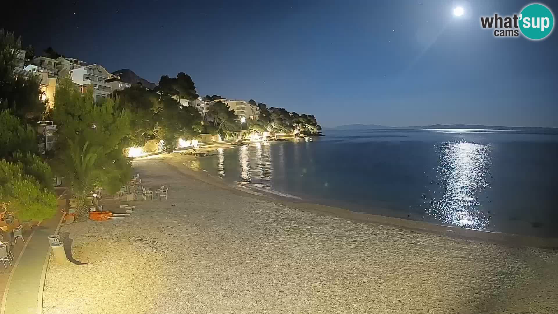 Webcam Lučica Beach Brela – Live View from the Adriatic Coast