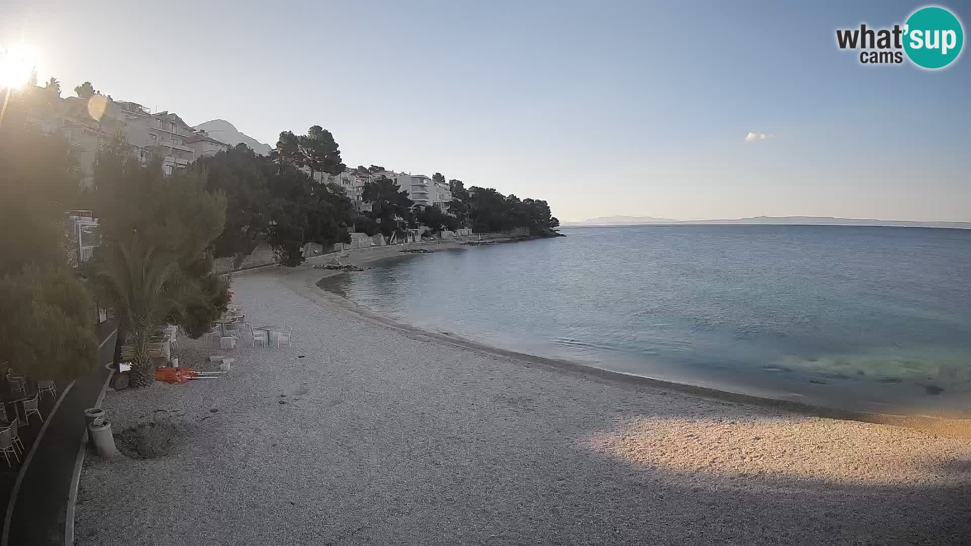Webcam Lučica Beach Brela – Live View from the Adriatic Coast