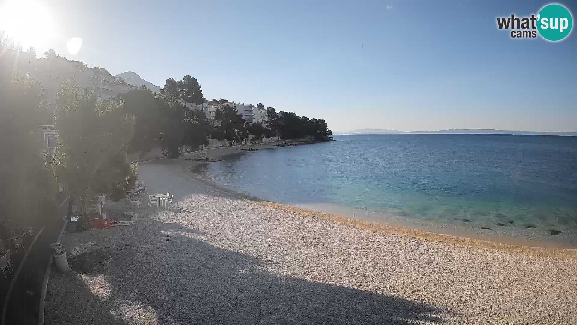 Webcam Lučica Beach Brela – Live View from the Adriatic Coast