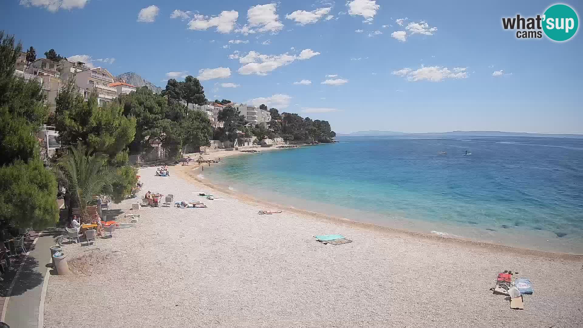 Webcam Lučica Beach Brela – Live View from the Adriatic Coast