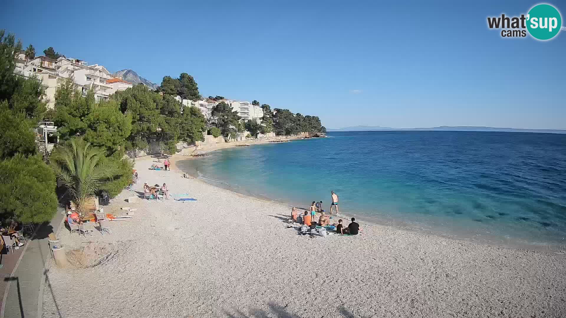Webcam Lučica Beach Brela – Live View from the Adriatic Coast