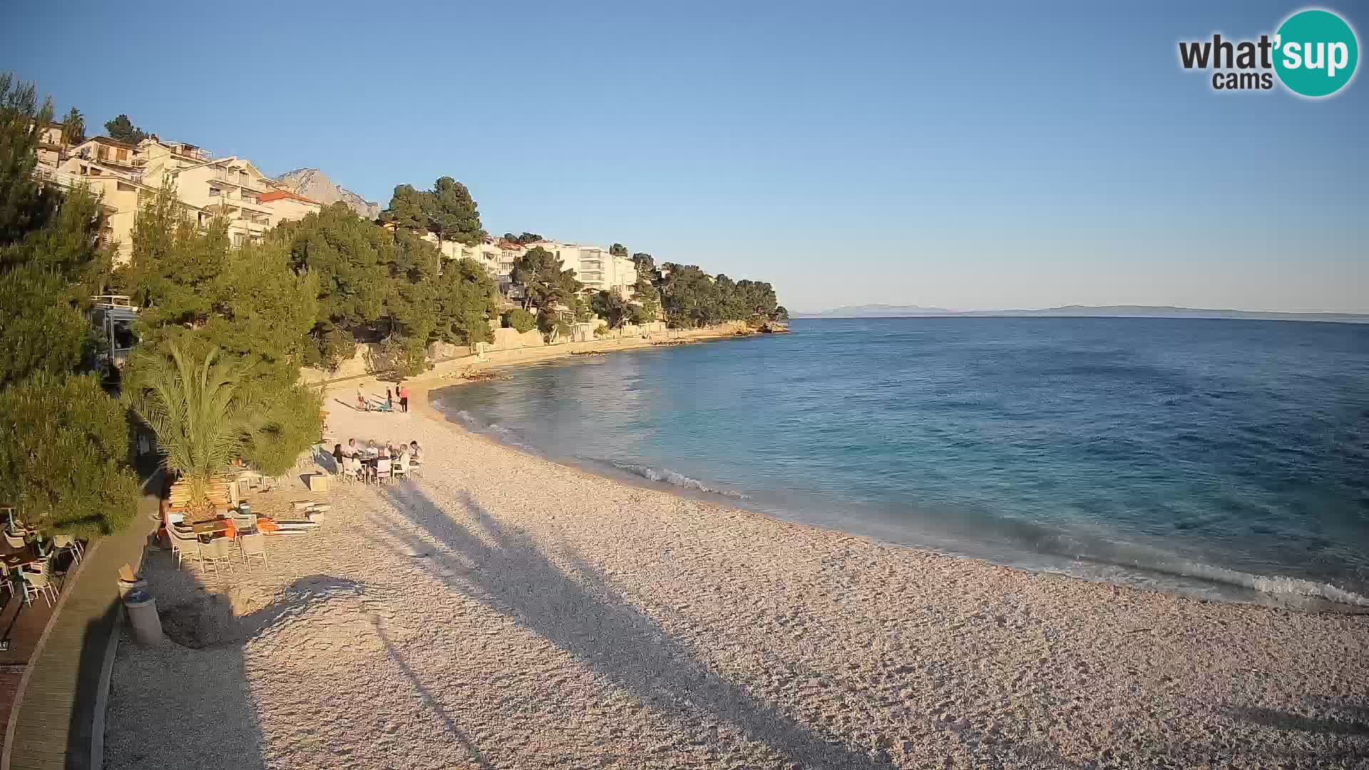 Webcam Lučica Beach Brela – Live View from the Adriatic Coast
