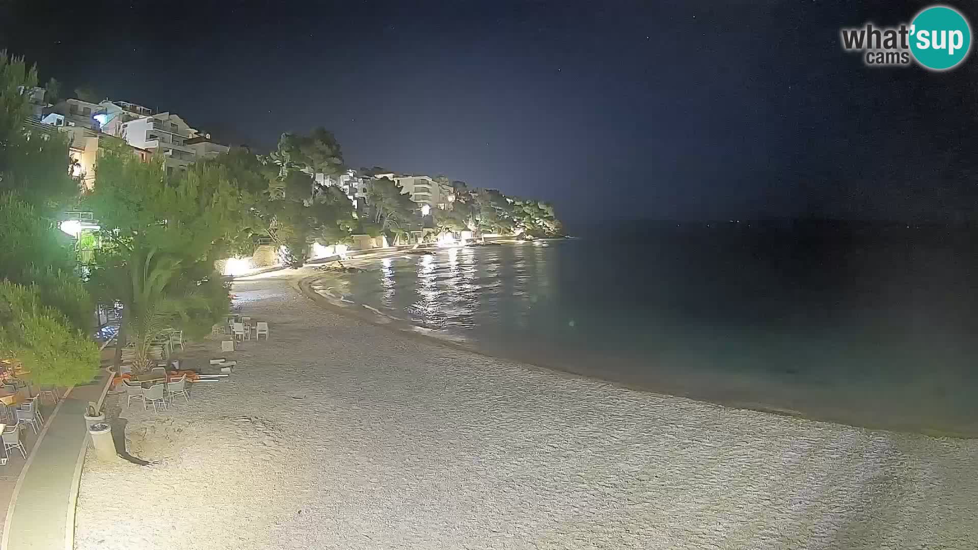 Webcam Lučica Beach Brela – Live View from the Adriatic Coast