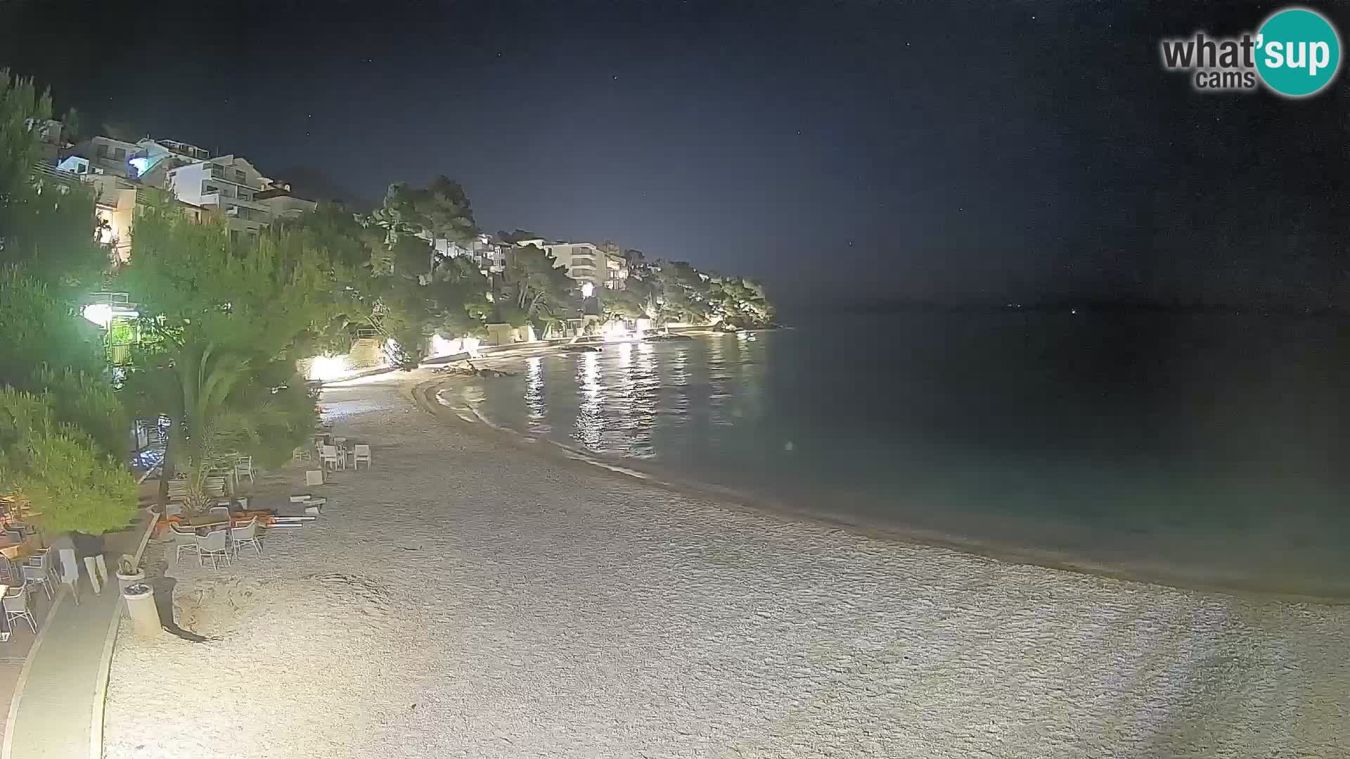 Webcam Lučica Beach Brela – Live View from the Adriatic Coast