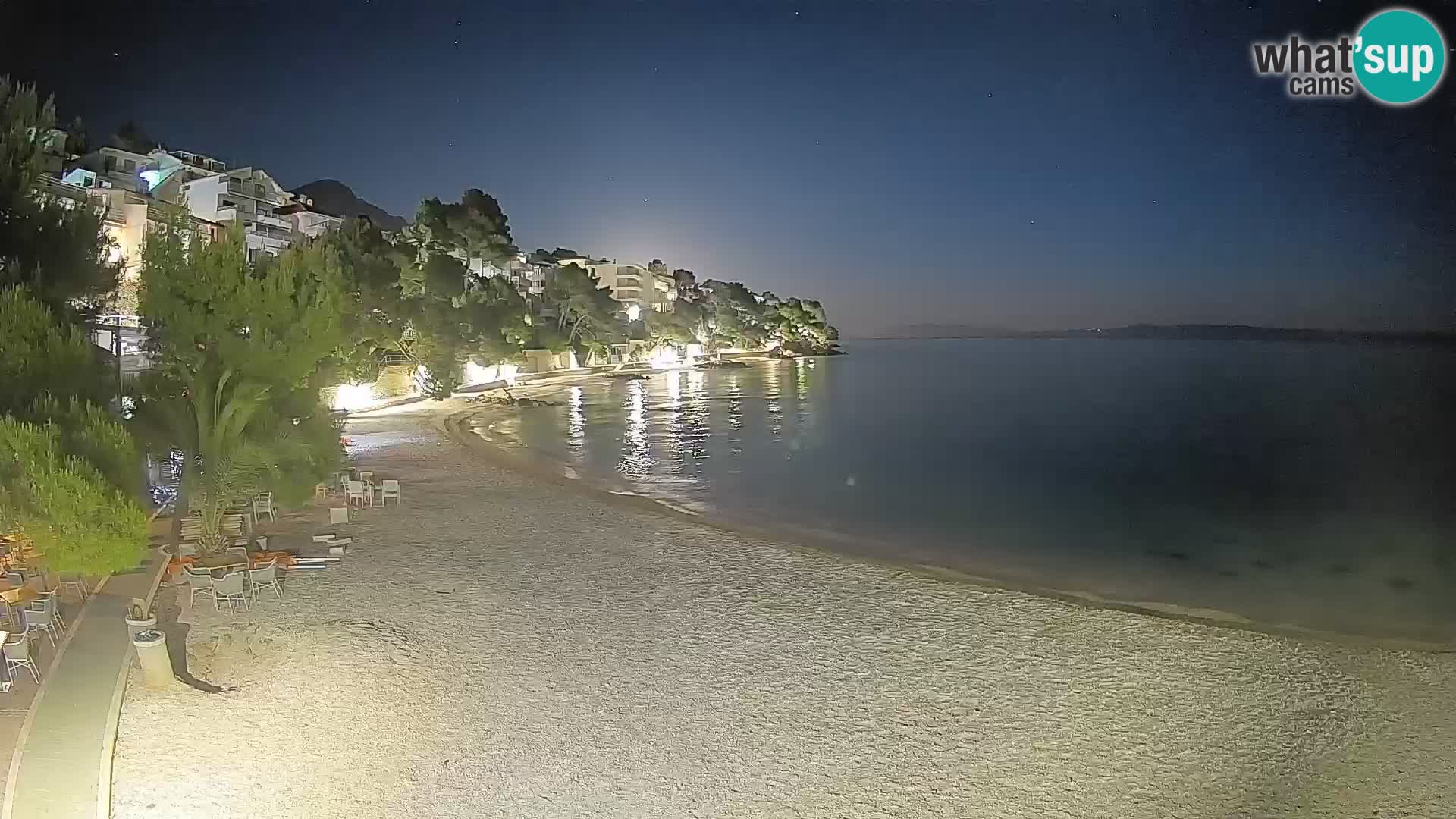 Webcam Lučica Beach Brela – Live View from the Adriatic Coast