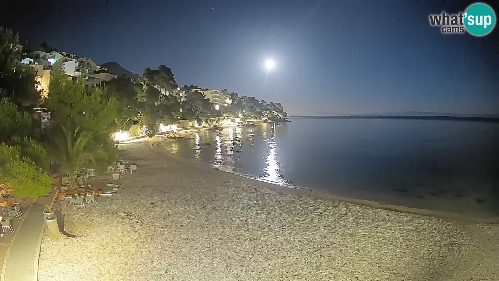 Webcam Lučica Beach Brela – Live View from the Adriatic Coast