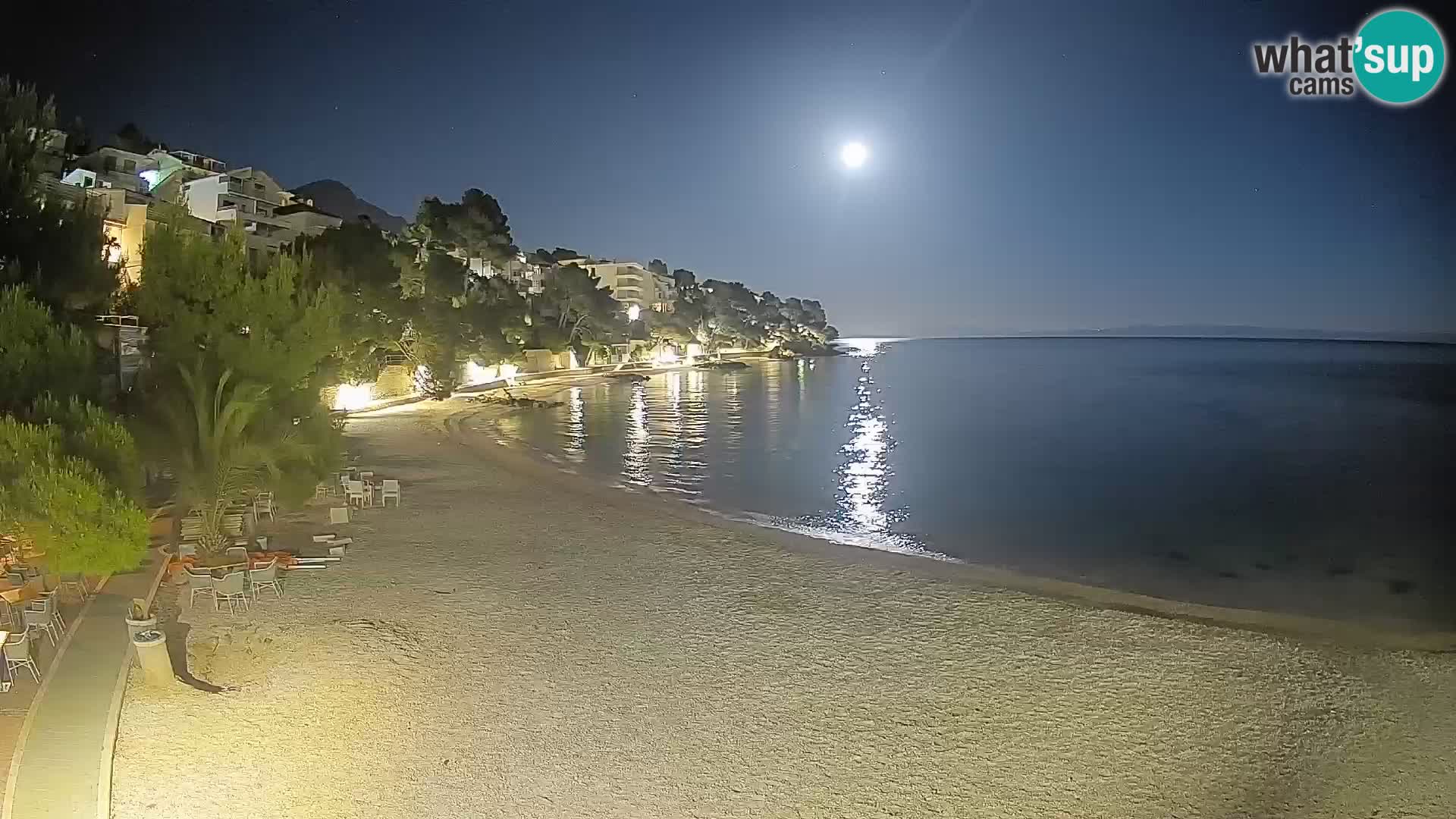 Webcam Lučica Beach Brela – Live View from the Adriatic Coast