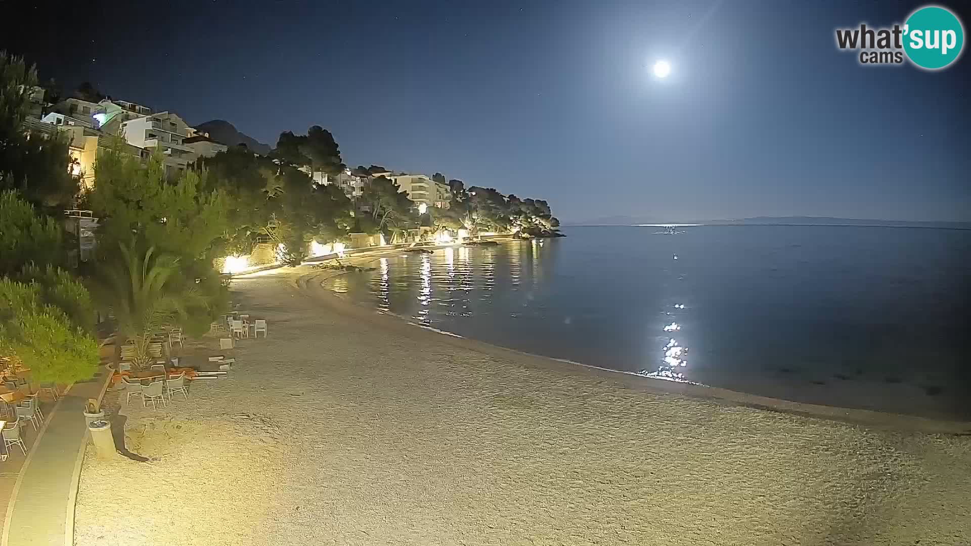 Webcam Playa Lučica Brela – Vista en directo de la costa adriática