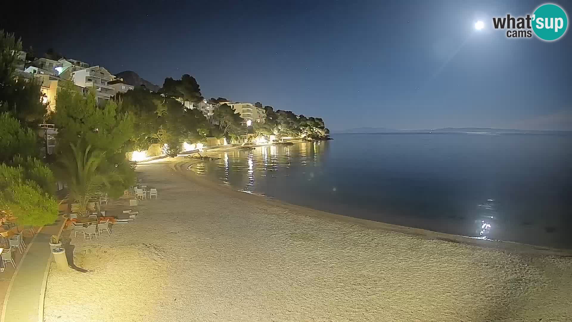 Webcam Playa Lučica Brela – Vista en directo de la costa adriática