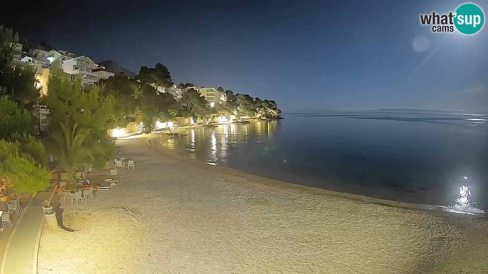 Webcam Playa Lučica Brela – Vista en directo de la costa adriática