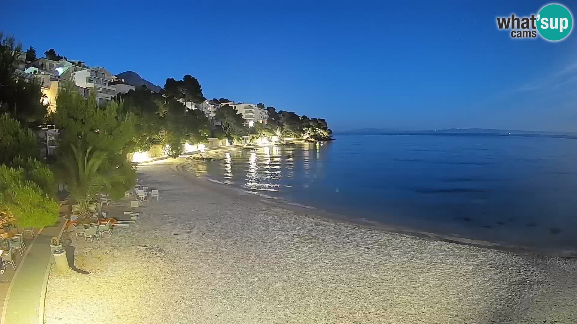 Webcam Lučica Beach Brela – Live View from the Adriatic Coast