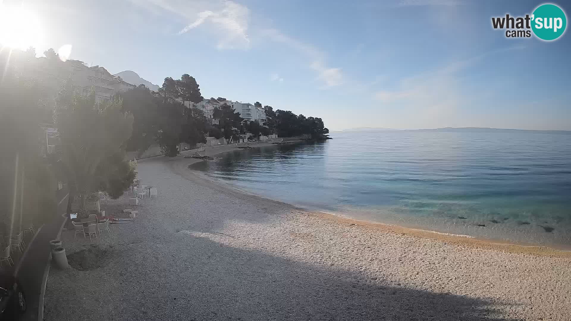 Webcam Lučica Beach Brela – Live View from the Adriatic Coast