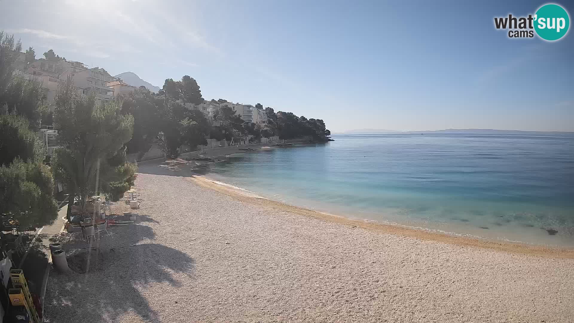 Webcam Lučica Beach Brela – Live View from the Adriatic Coast
