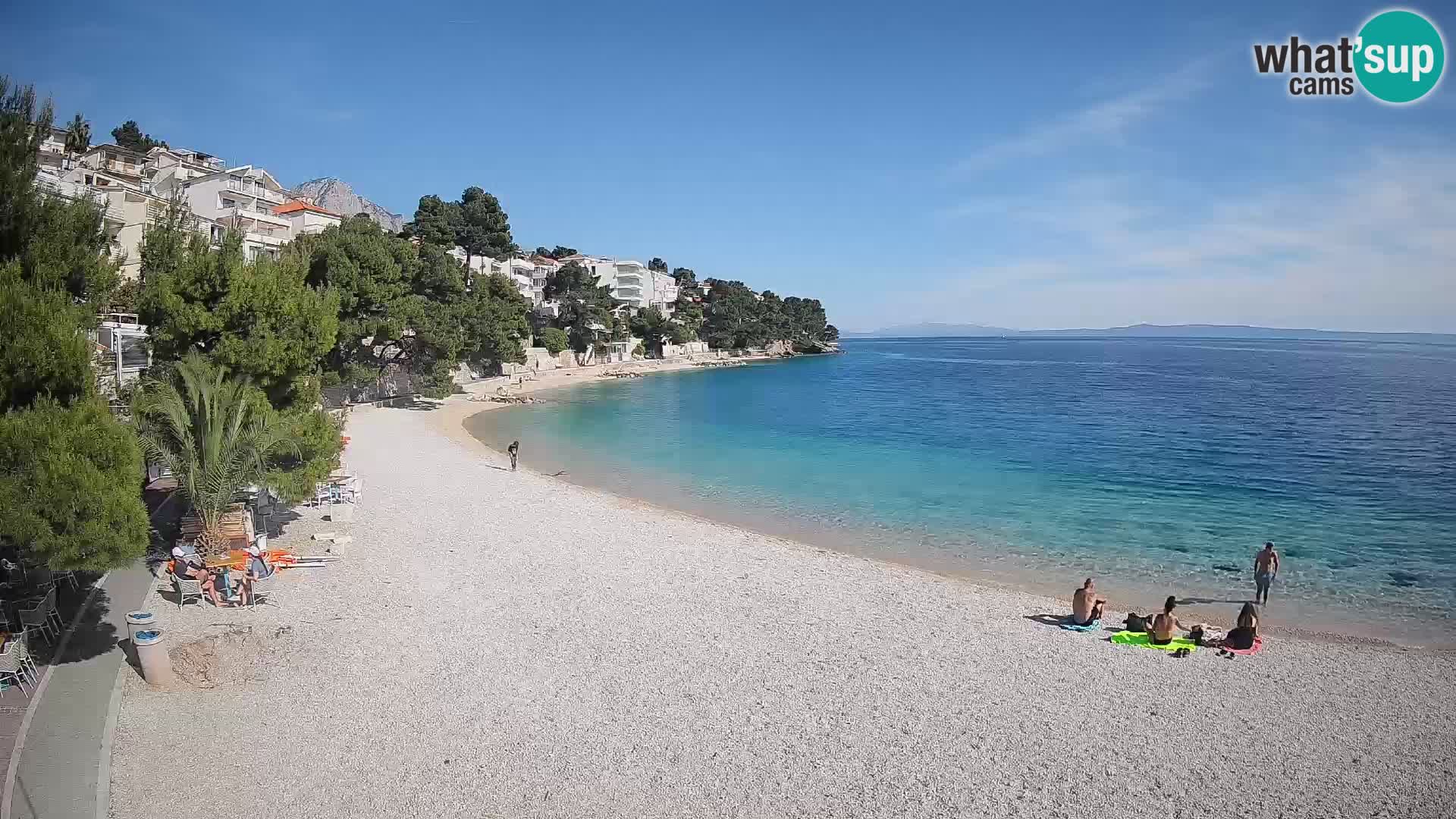 Webcam Lučica Beach Brela – Live View from the Adriatic Coast