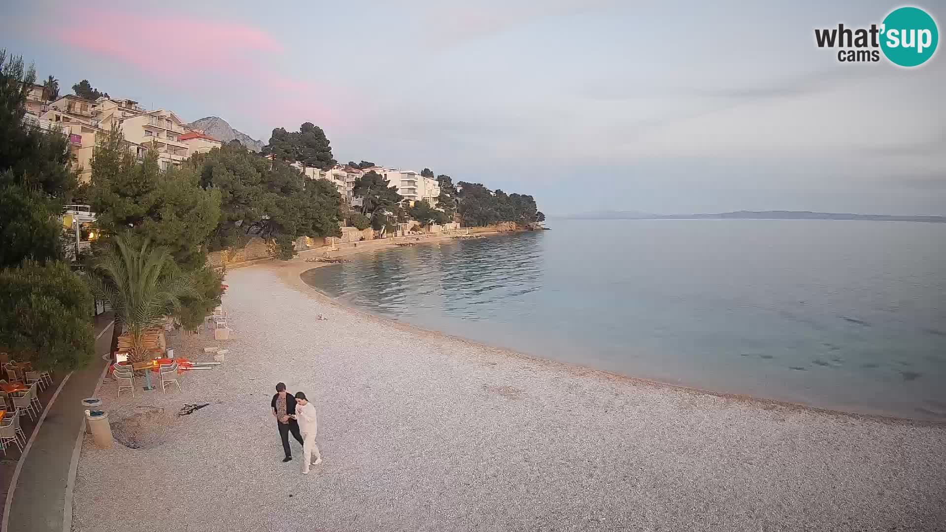 Webcam Lučica Beach Brela – Live View from the Adriatic Coast