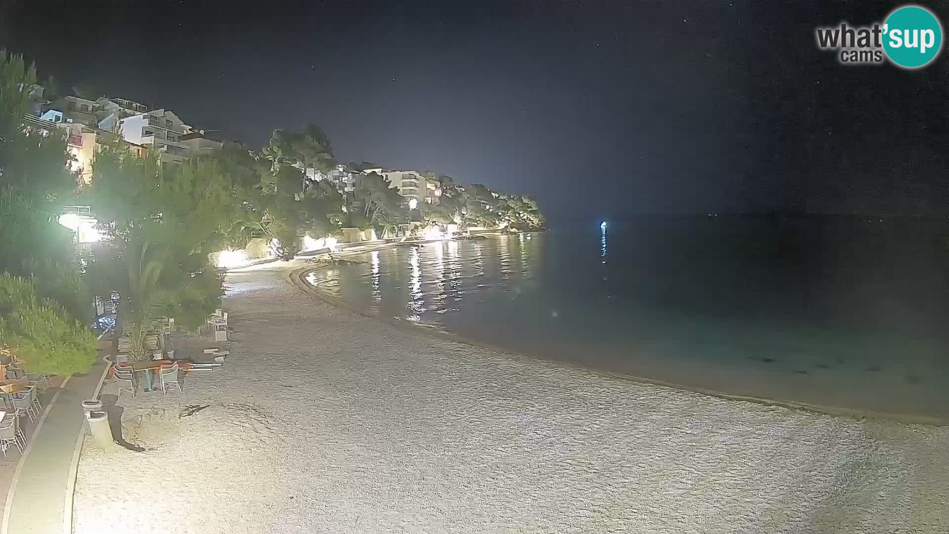 Webcam Lučica Beach Brela – Live View from the Adriatic Coast