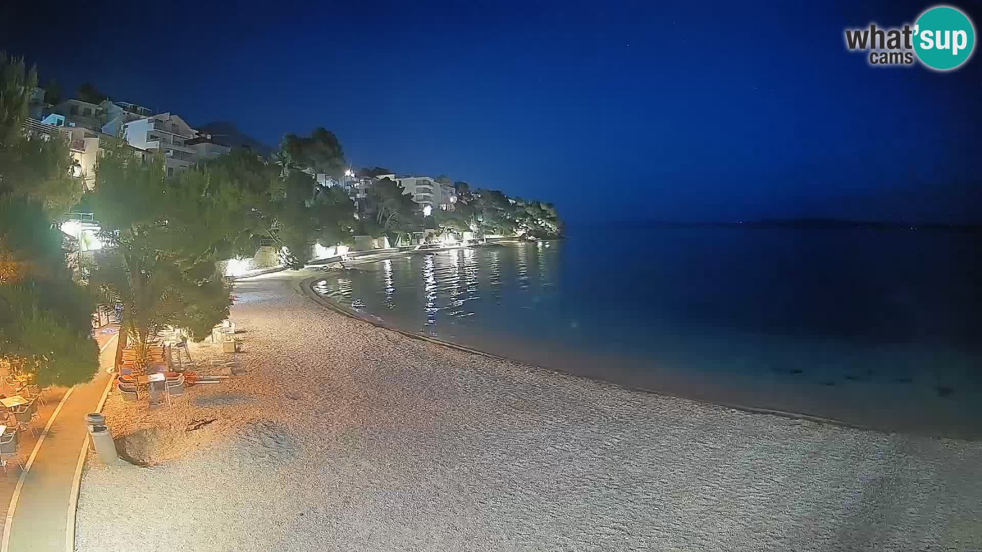 Webcam Lučica Beach Brela – Live View from the Adriatic Coast