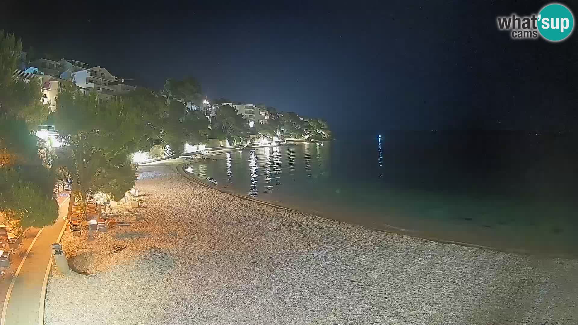 Webcam Playa Lučica Brela – Vista en directo de la costa adriática
