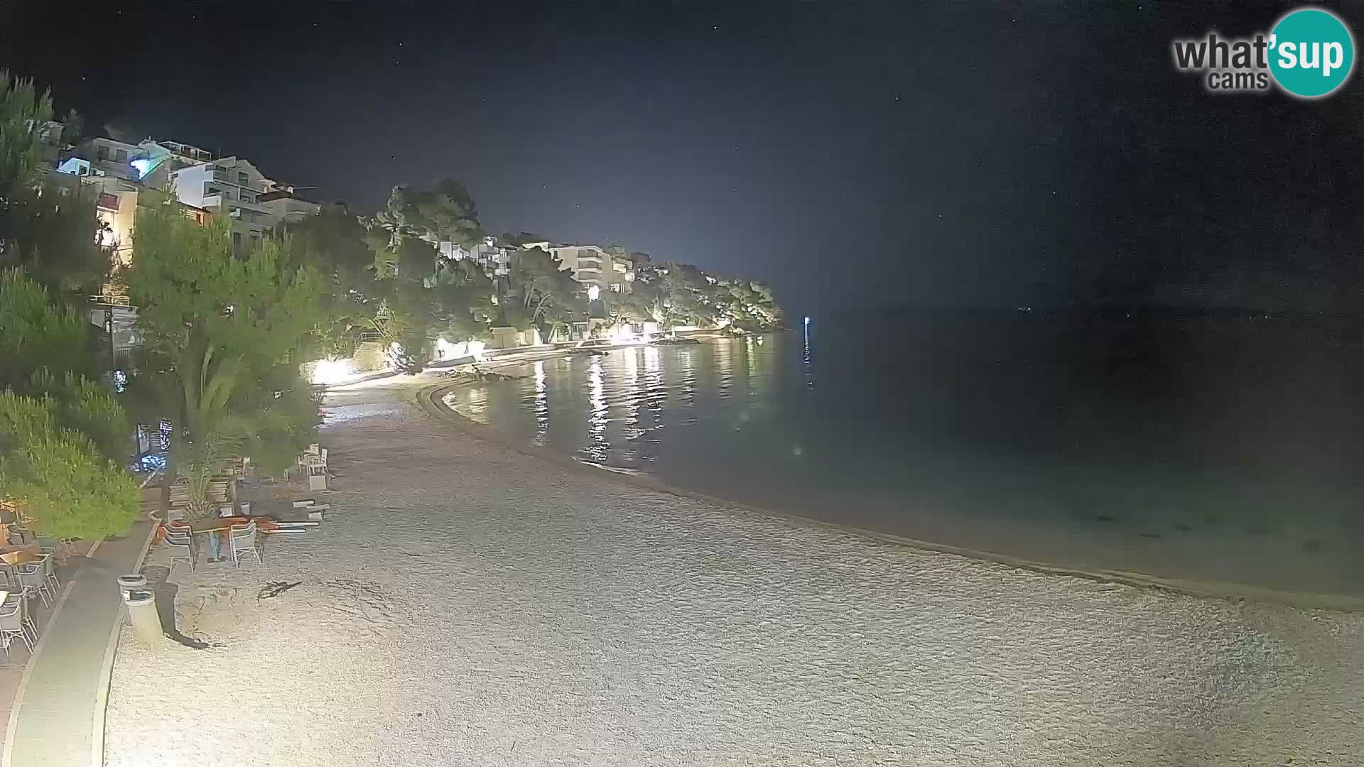Webcam Lučica Beach Brela – Live View from the Adriatic Coast