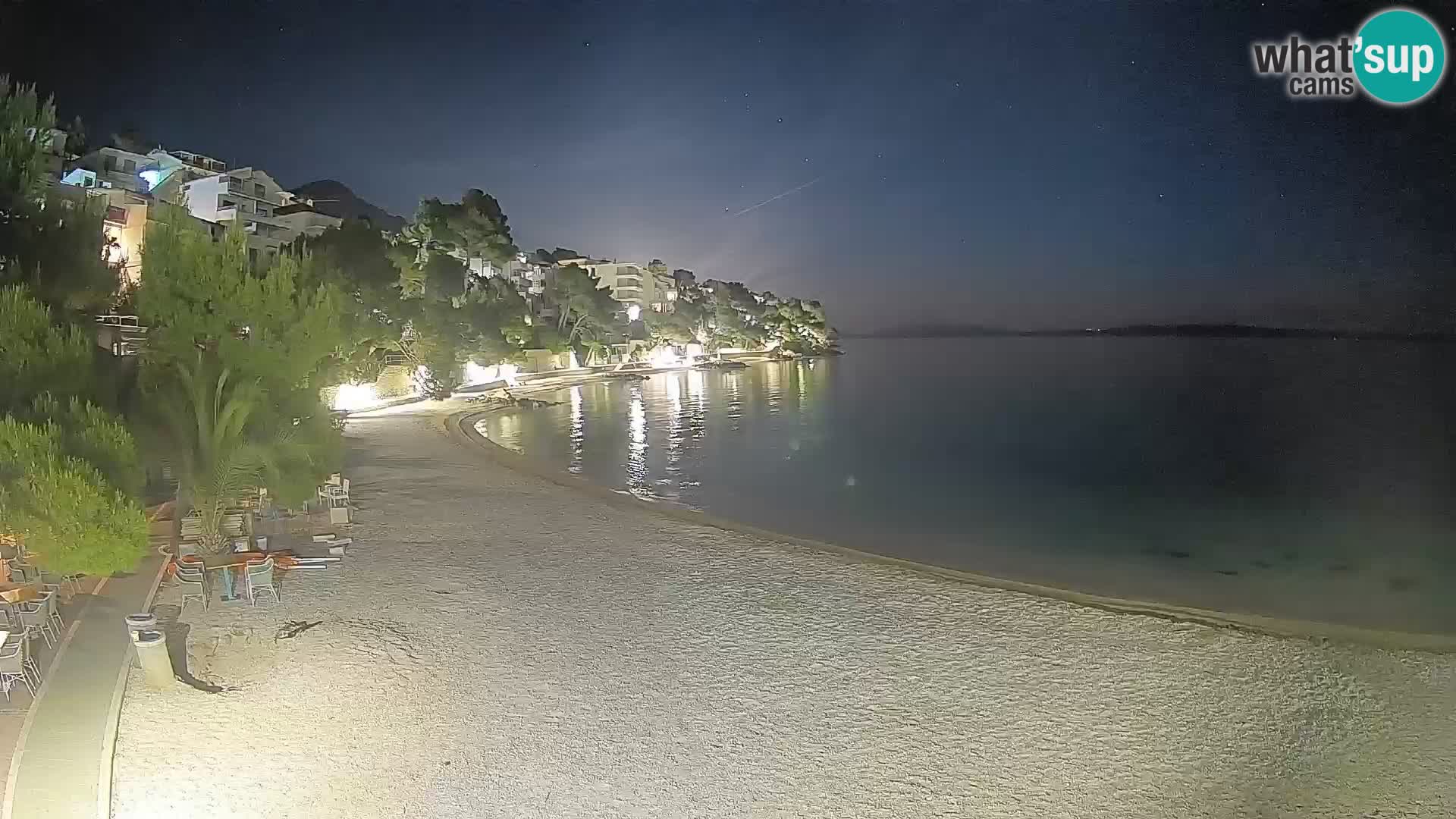 Webcam Lučica Beach Brela – Live View from the Adriatic Coast