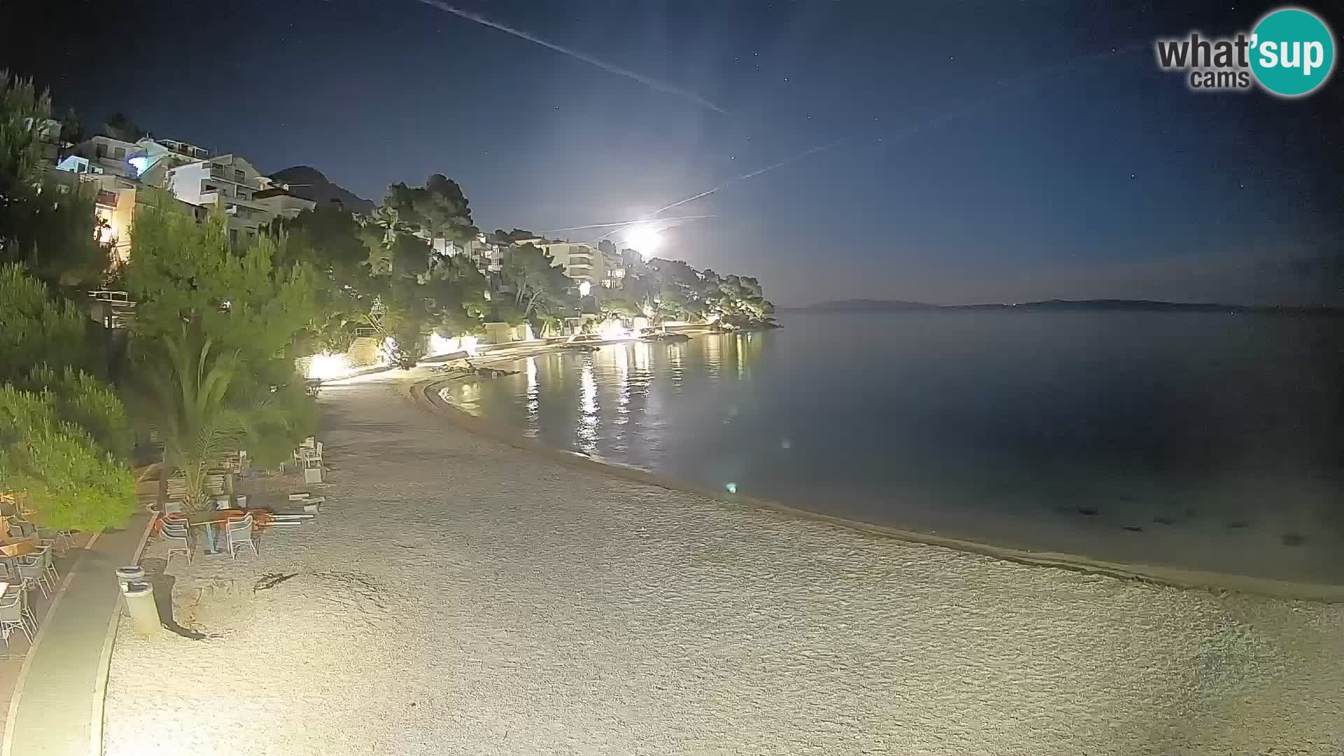 Webcam Lučica Beach Brela – Live View from the Adriatic Coast