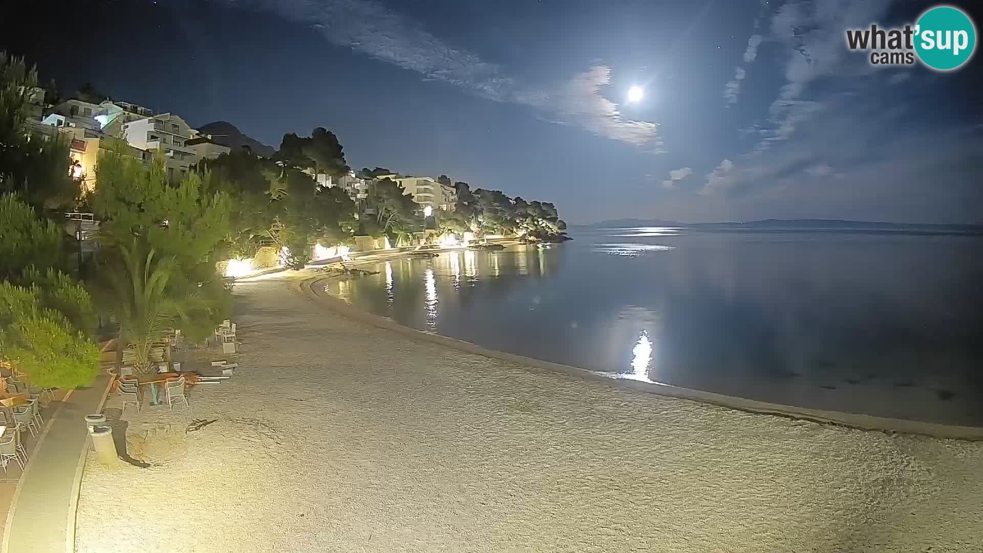 Webcam Playa Lučica Brela – Vista en directo de la costa adriática
