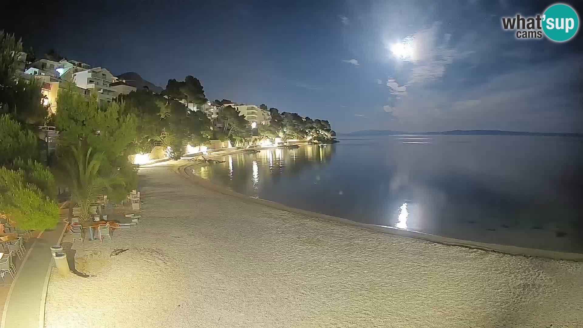 Webcam Lučica Beach Brela – Live View from the Adriatic Coast