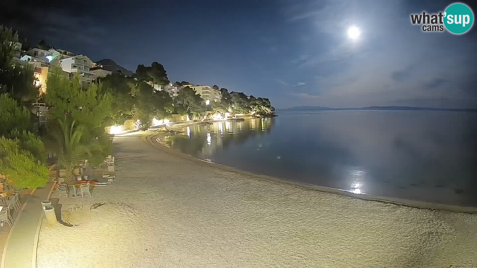 Webcam Lučica Beach Brela – Live View from the Adriatic Coast