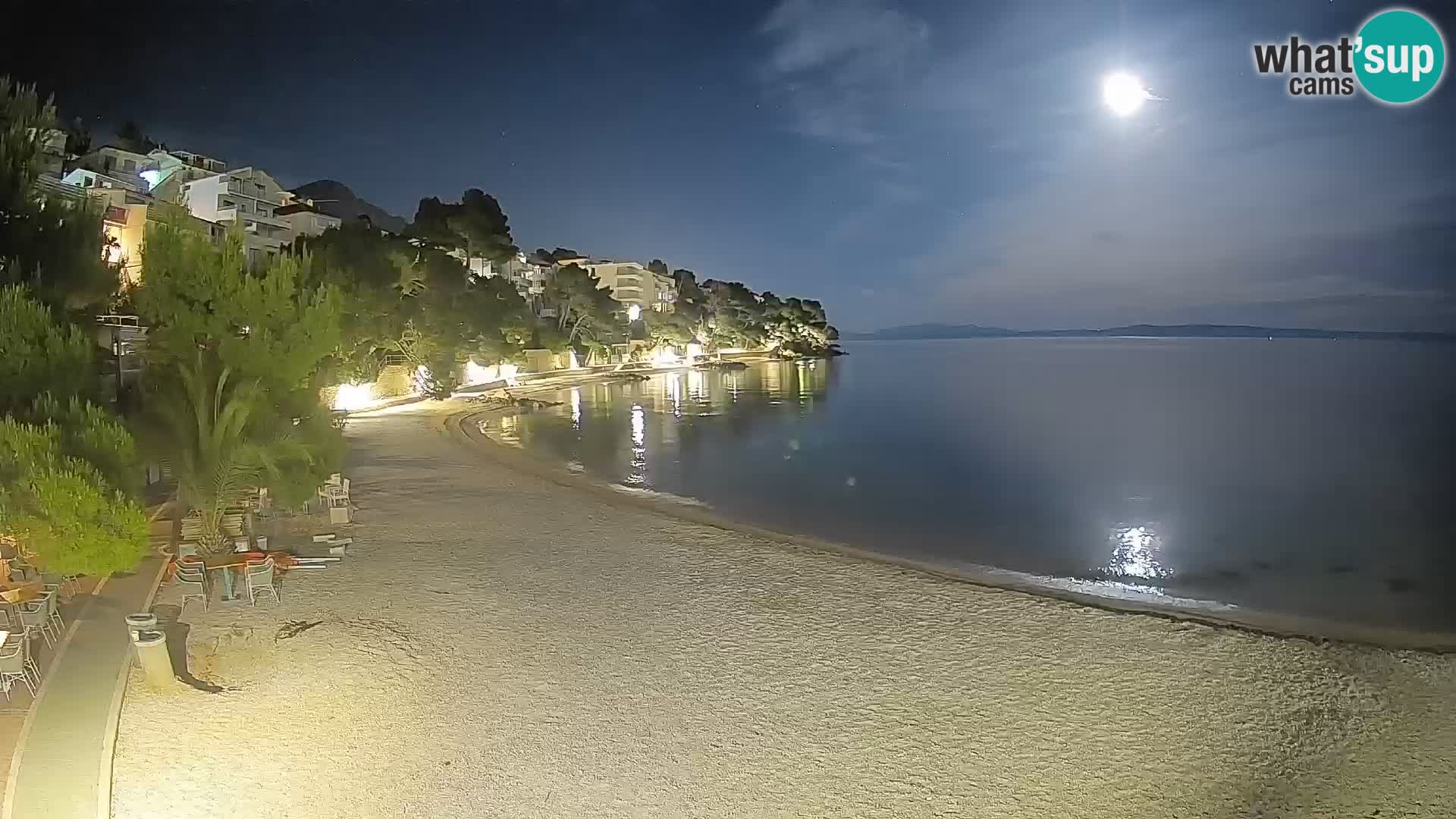 Webcam Lučica Beach Brela – Live View from the Adriatic Coast