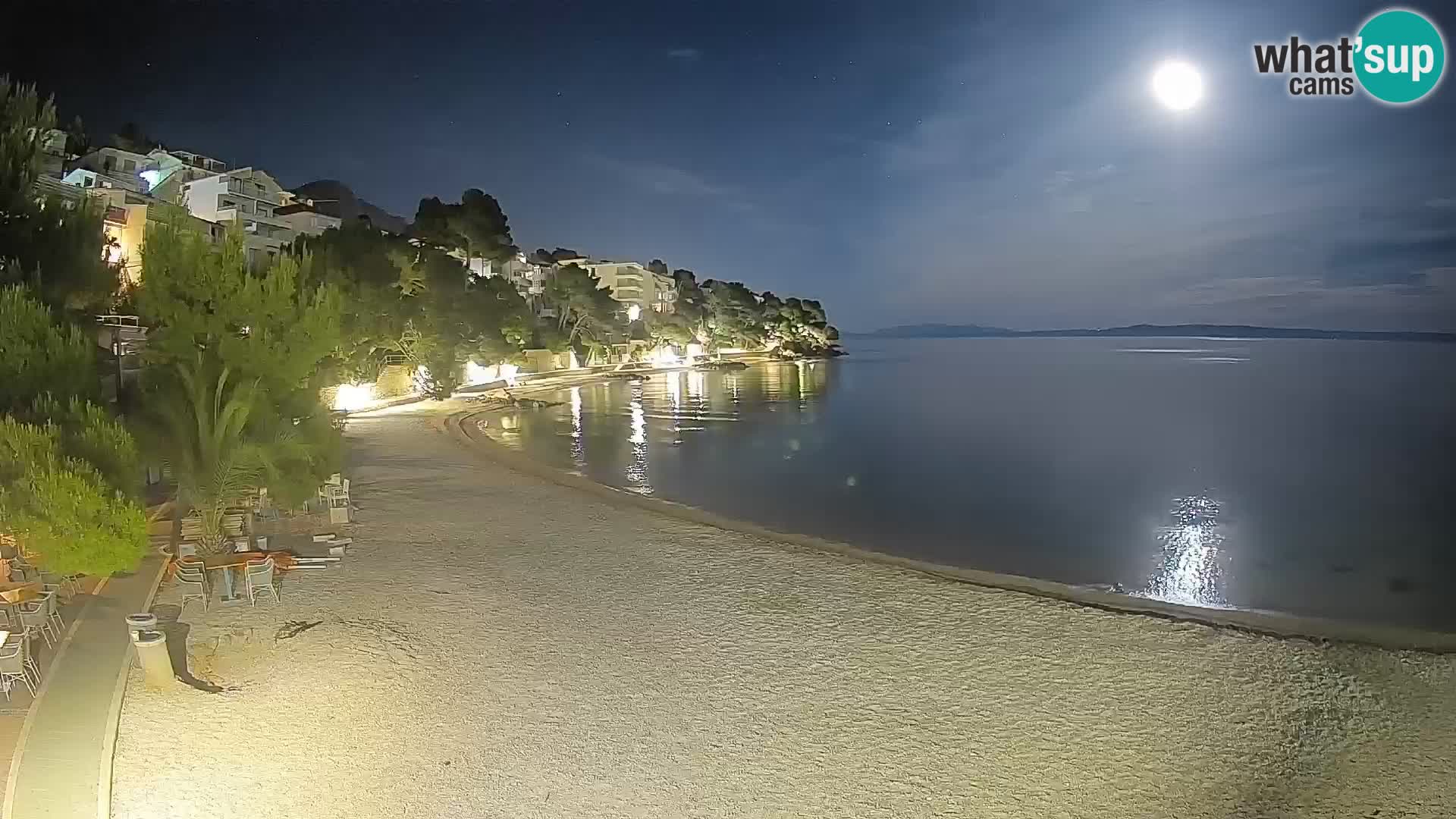 Webcam Playa Lučica Brela – Vista en directo de la costa adriática