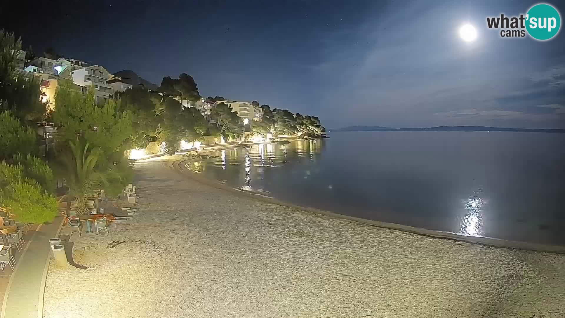 Webcam Lučica Beach Brela – Live View from the Adriatic Coast